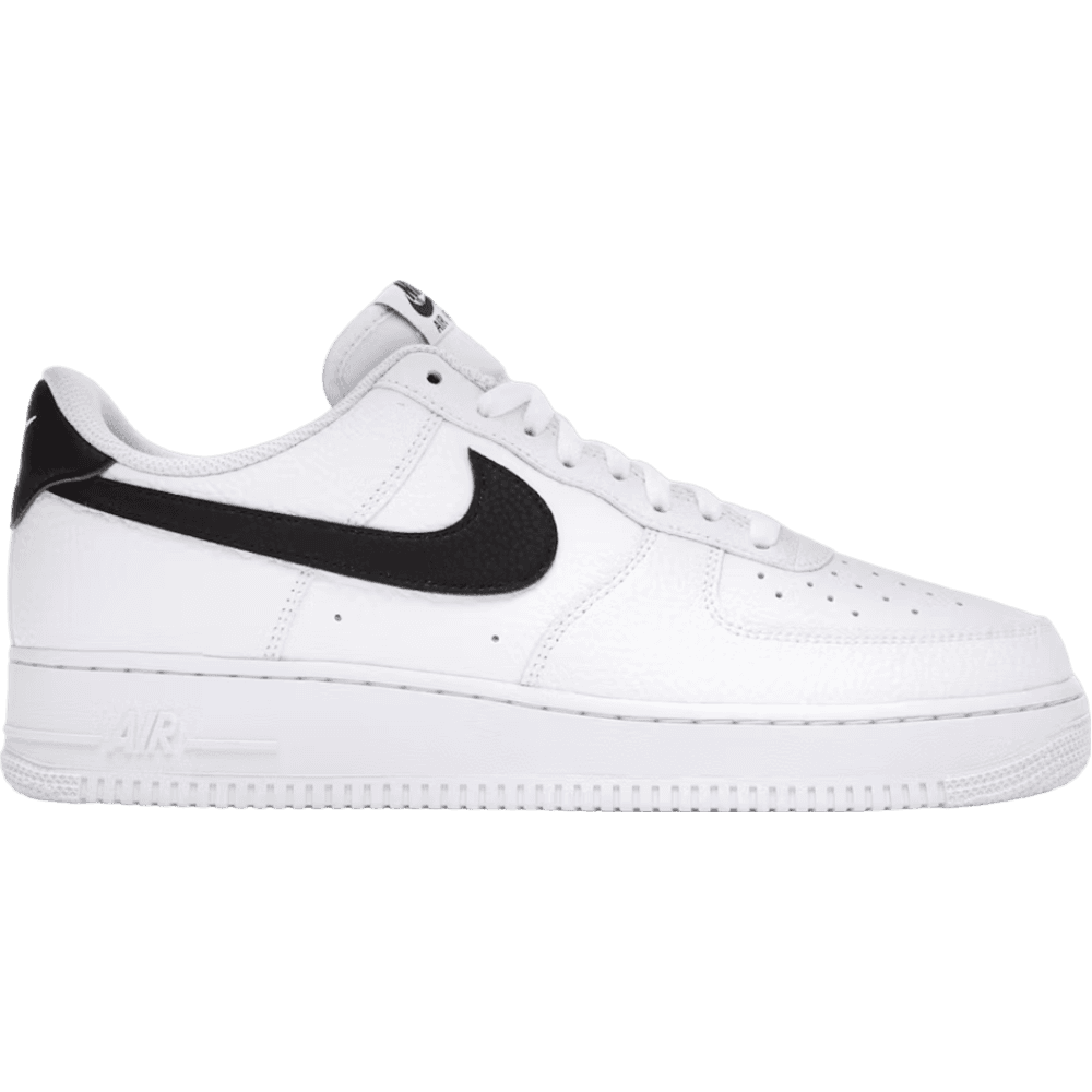 Nike Air Force 1 Low '07 White Black Pebbled Leather