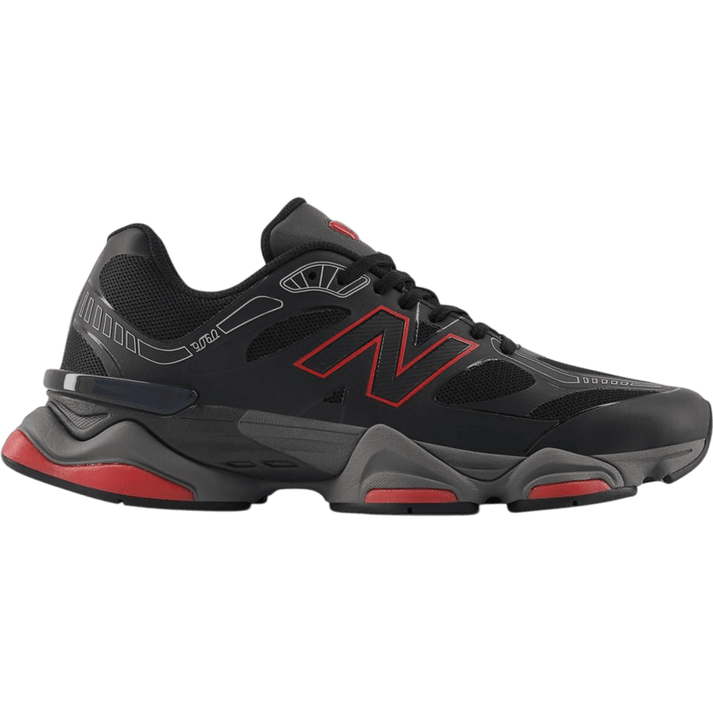 New Balance 9060 Black/Fire Cracker