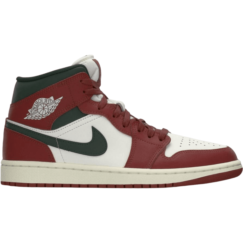 Jordan 1 Mid Redstone Midnight Green