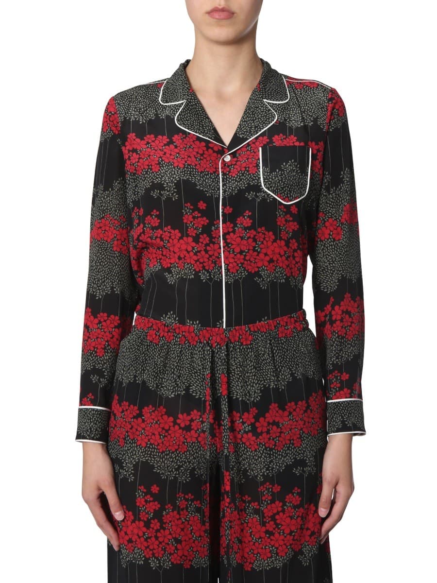 RED Valentino Shirt with Dreaming Peony Print