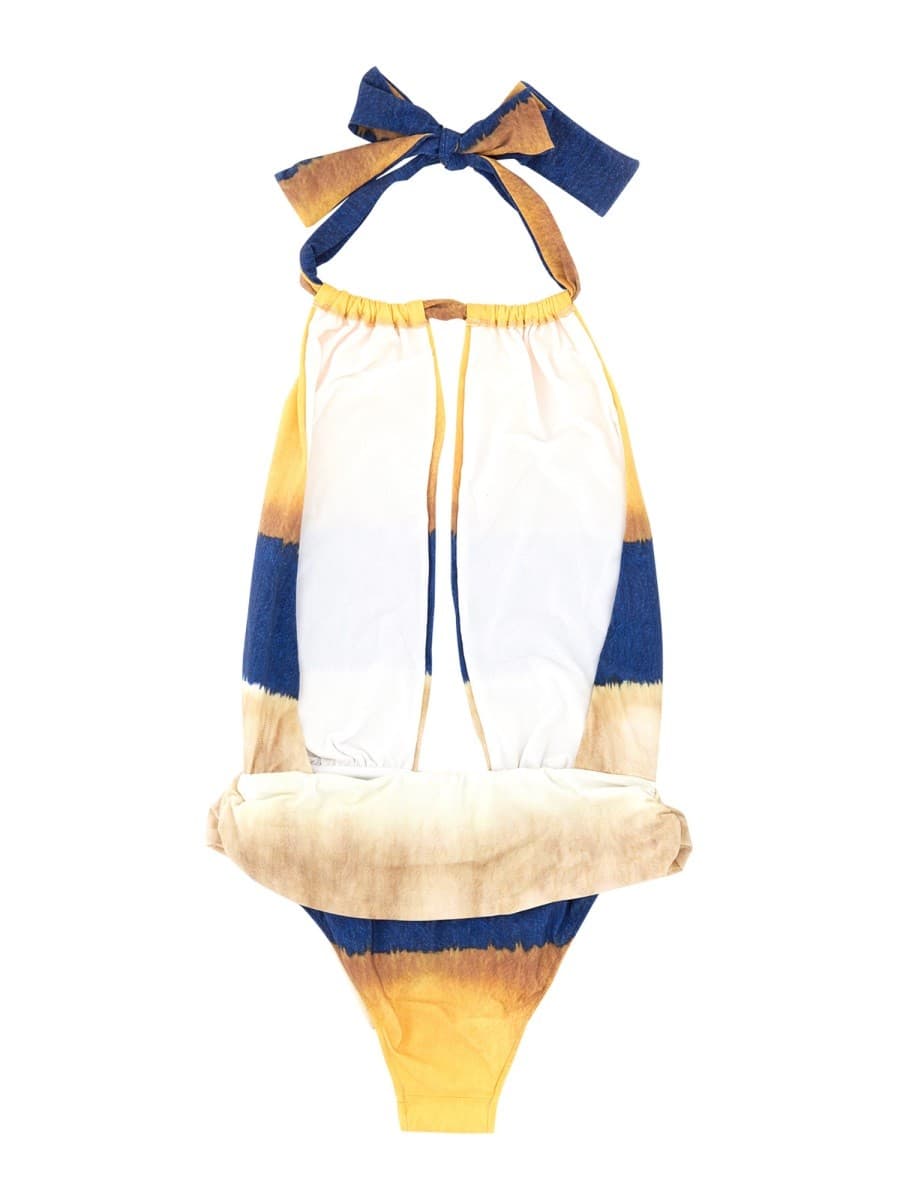 Alberta Ferretti One Piece Swimsuit with Tie Dye Print