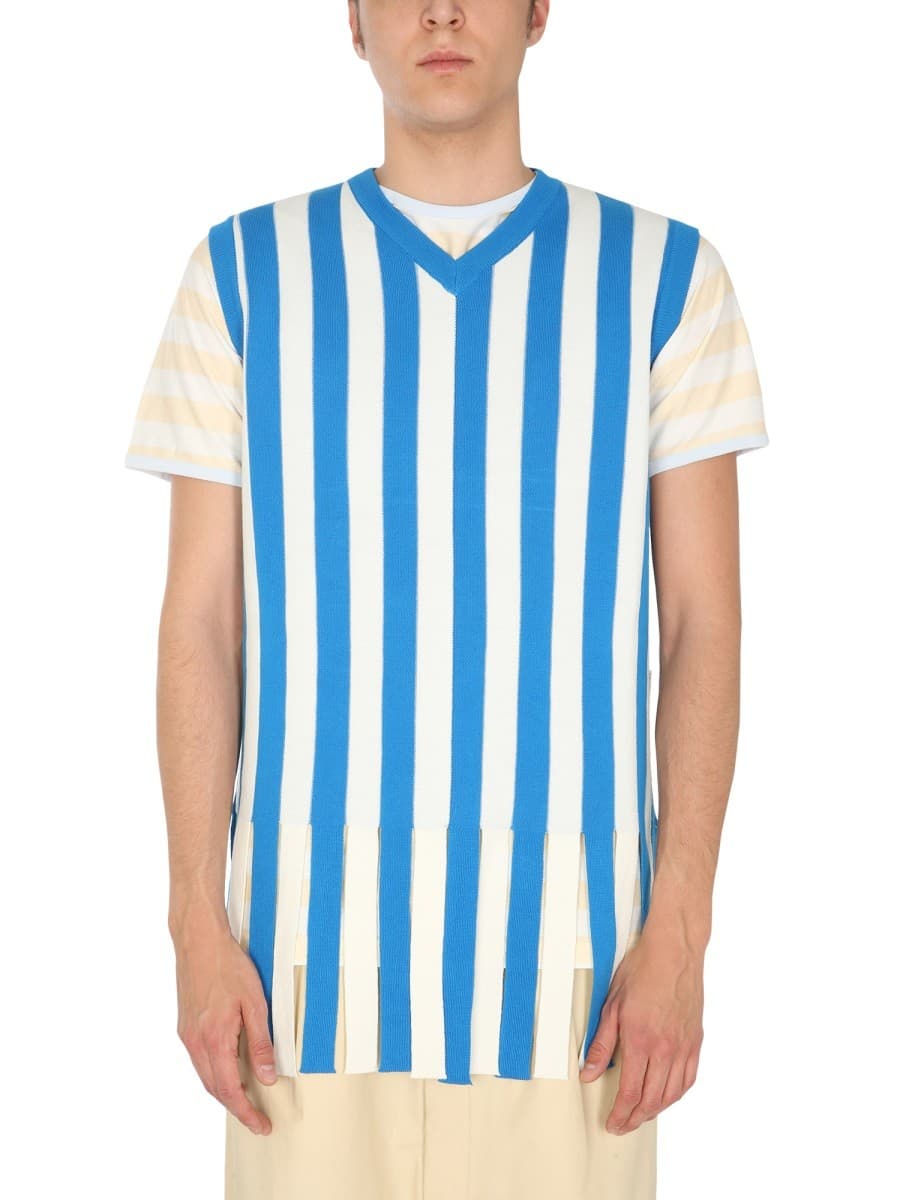 Sunnei X Eleonora Bonucci Sweater with Striped Pattern
