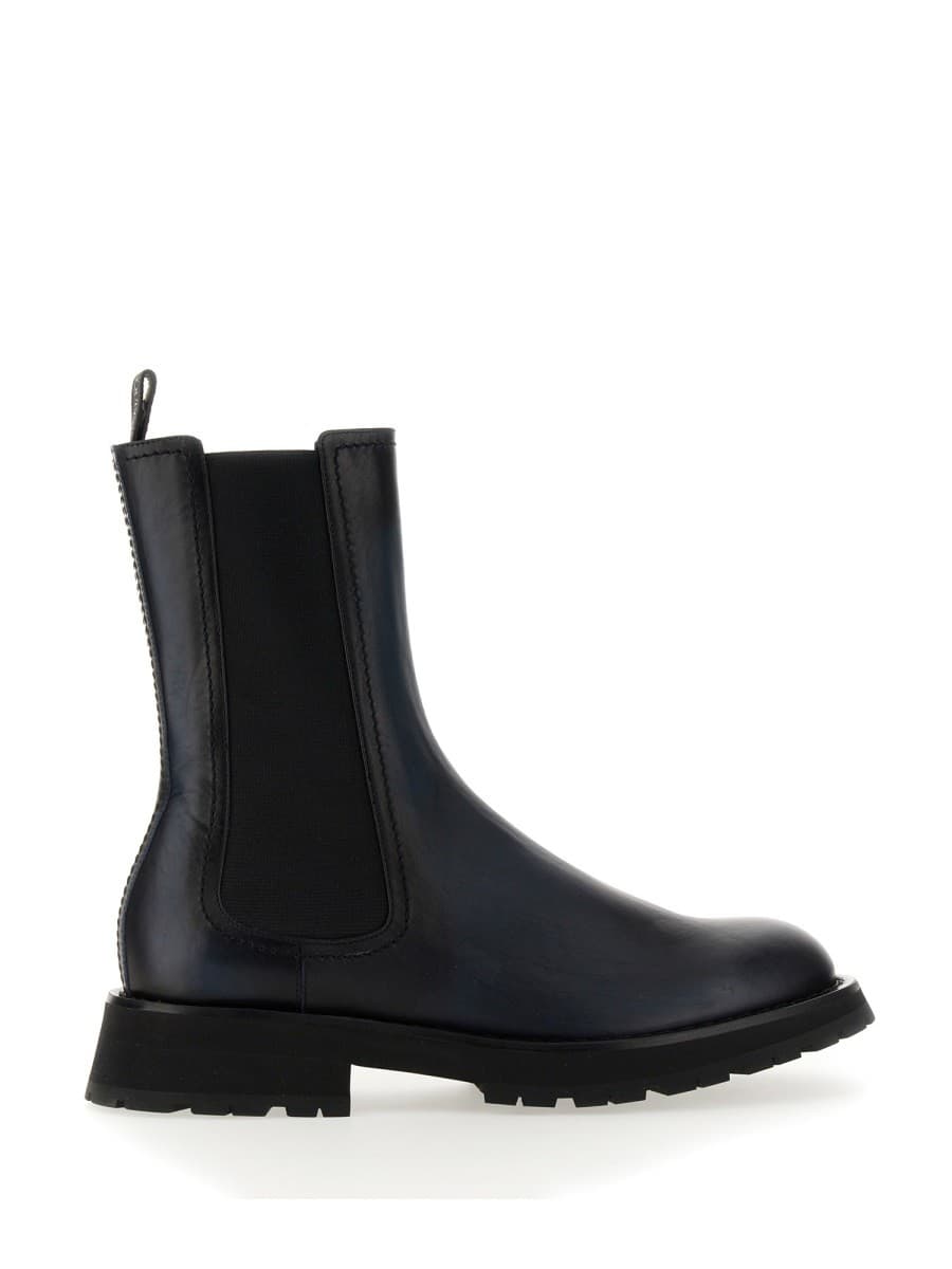 Alexander Mcqueen Leather Boot