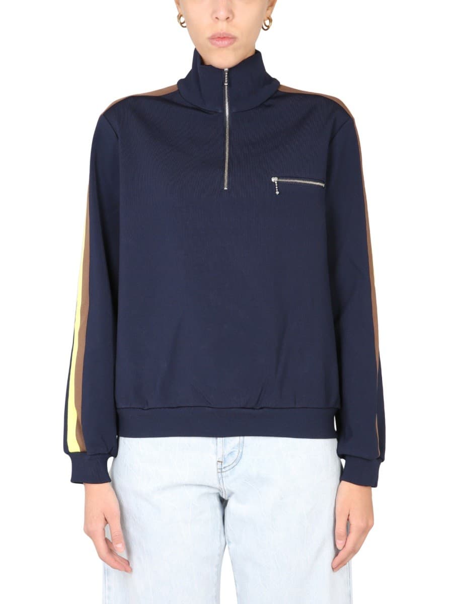 Tory Burch Sweatshirt with Front Zipper