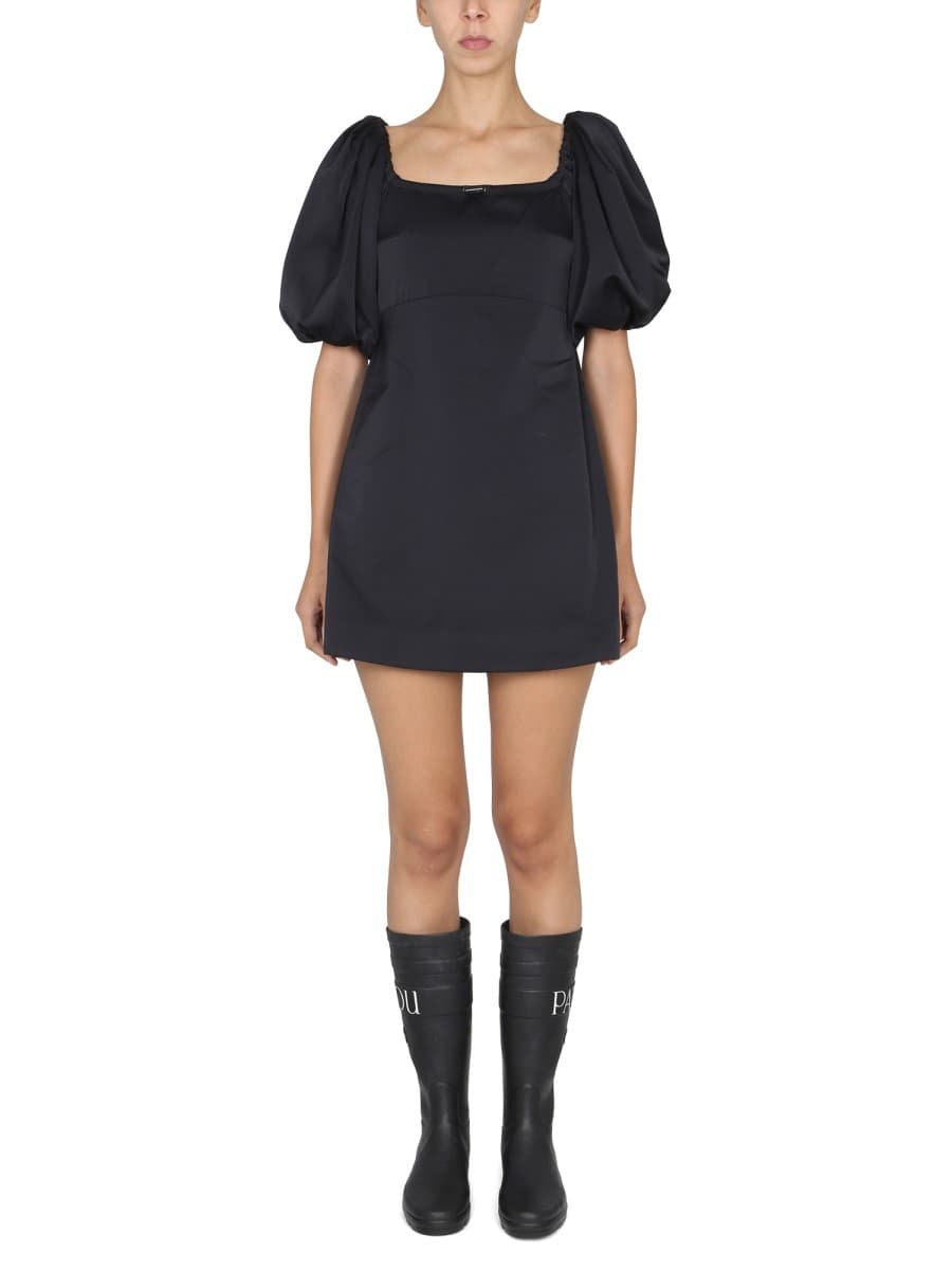 Patou Mini Dress with Balloon Sleeves