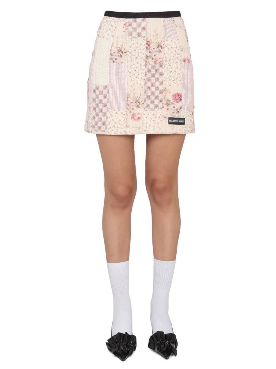Marine Serre Mini Boutis Skirt