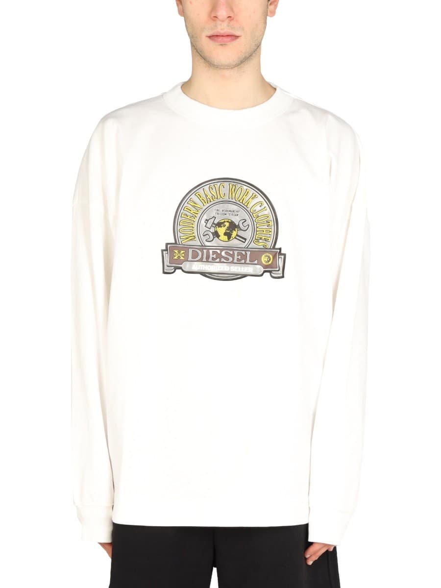 Diesel Logo Patch Sweatshirt