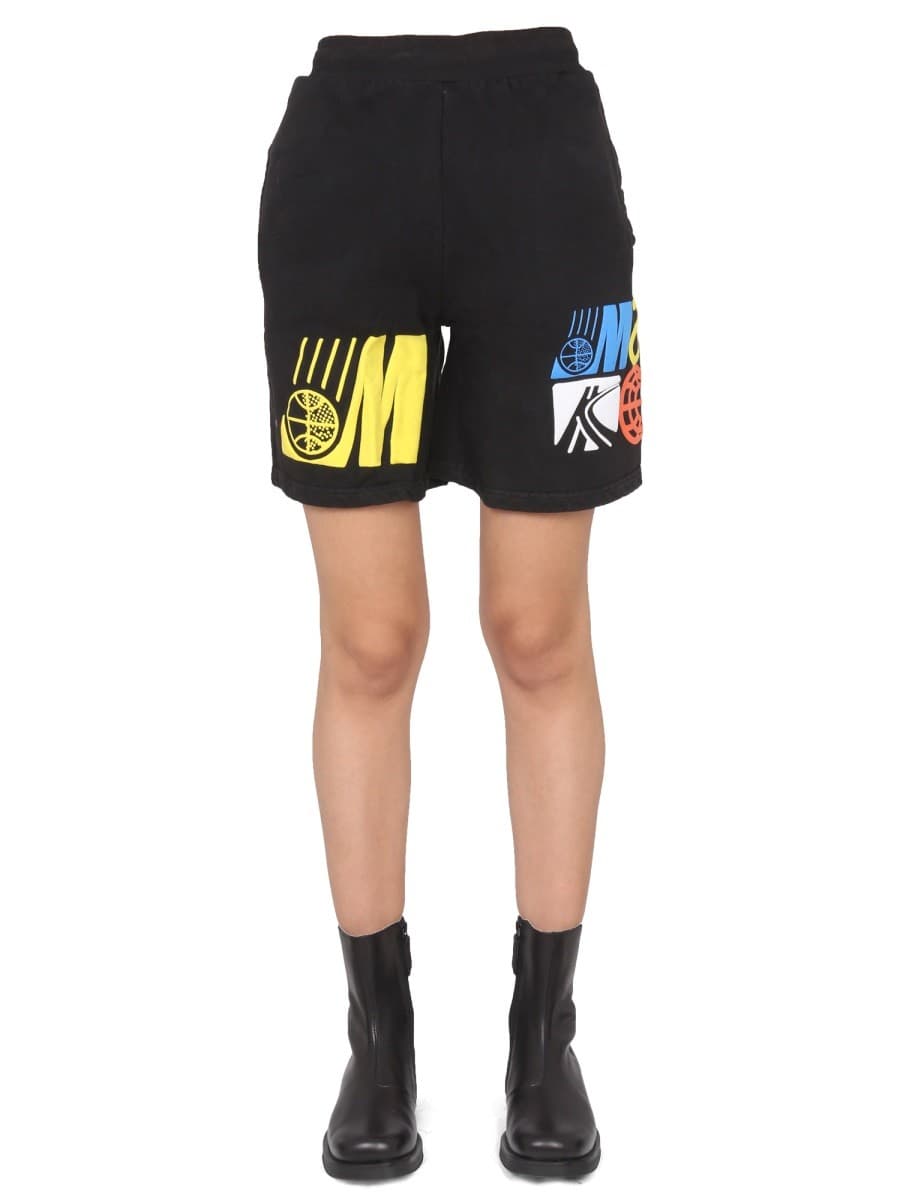 Market Bermuda with Logo Print