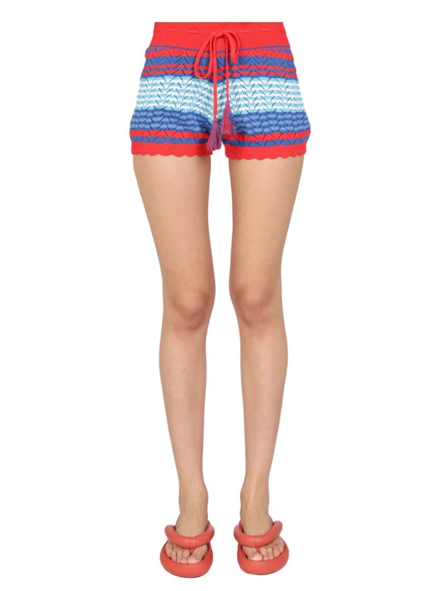 Gallo 1927 Striped Pattern Shorts