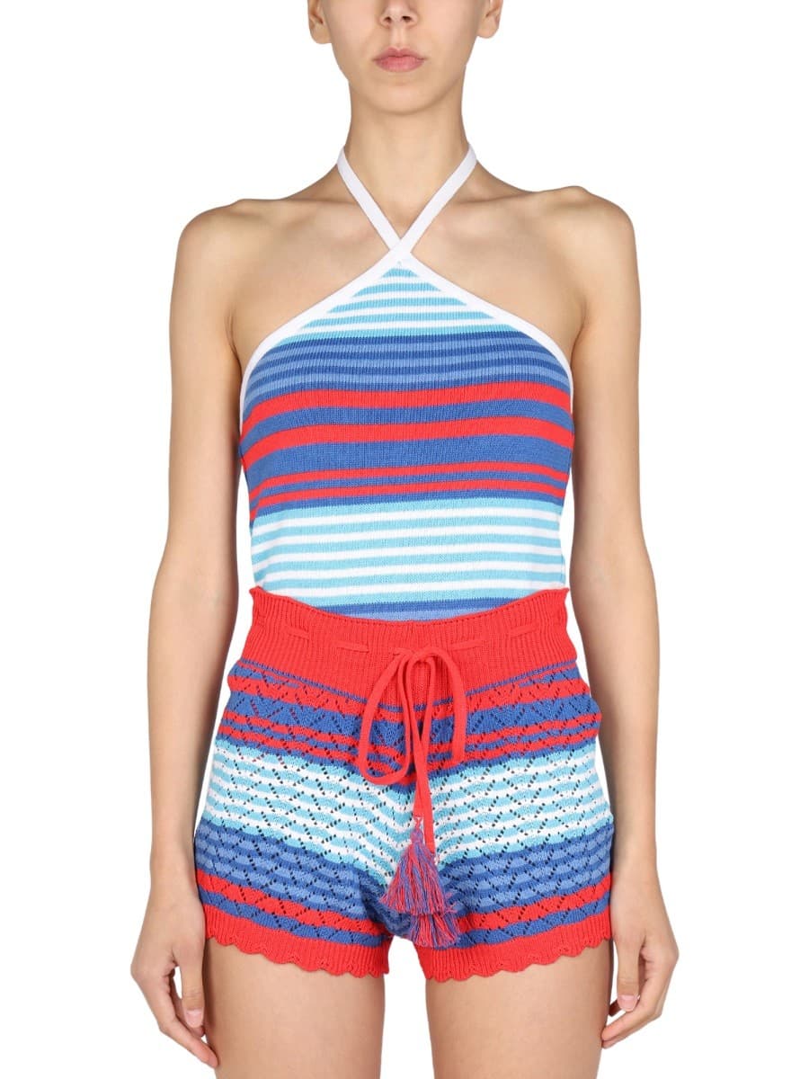 Gallo 1927 Striped Pattern Top