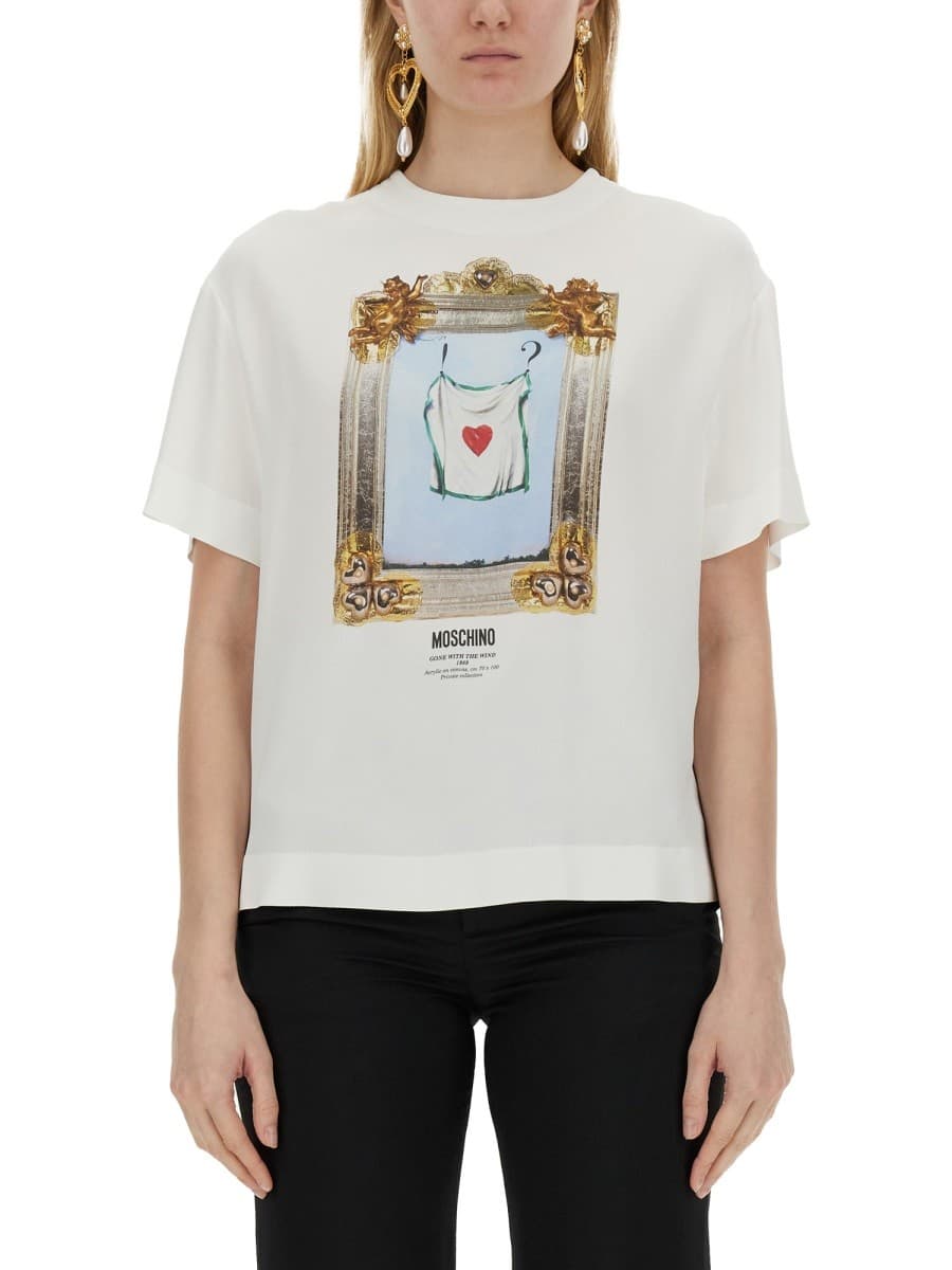 Moschino "gone with the Wind" T-Shirt