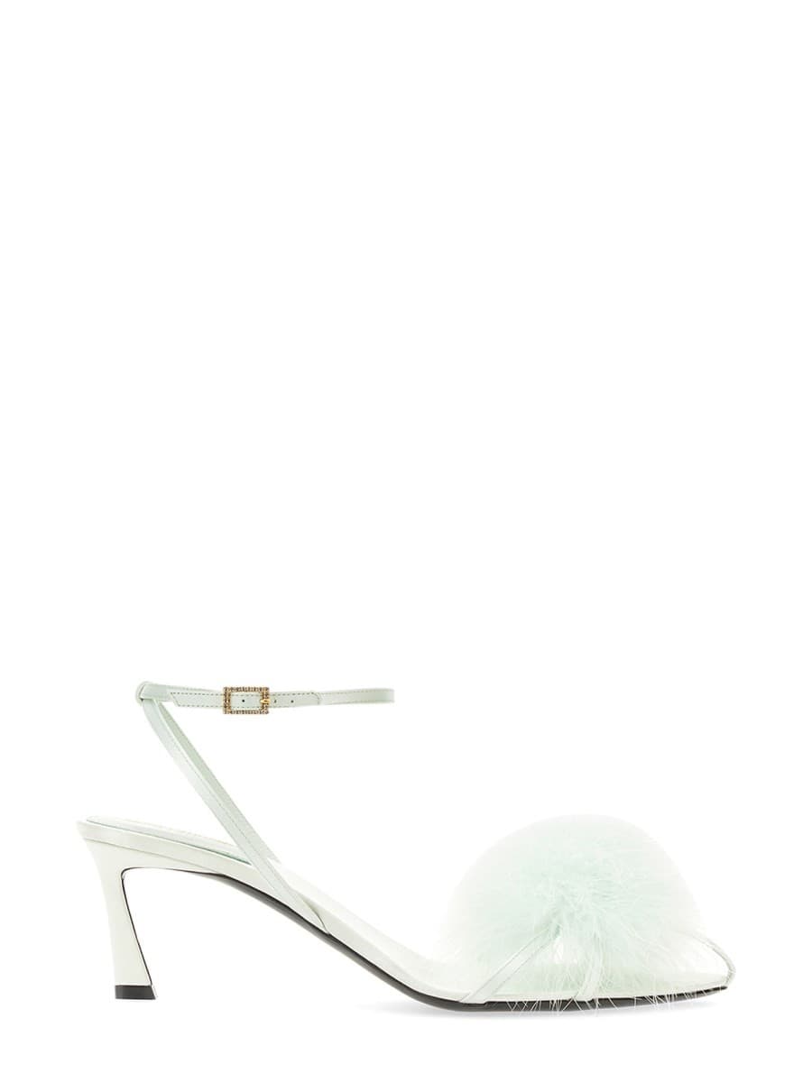 Saint Laurent Mule Mae in Satin Crepe