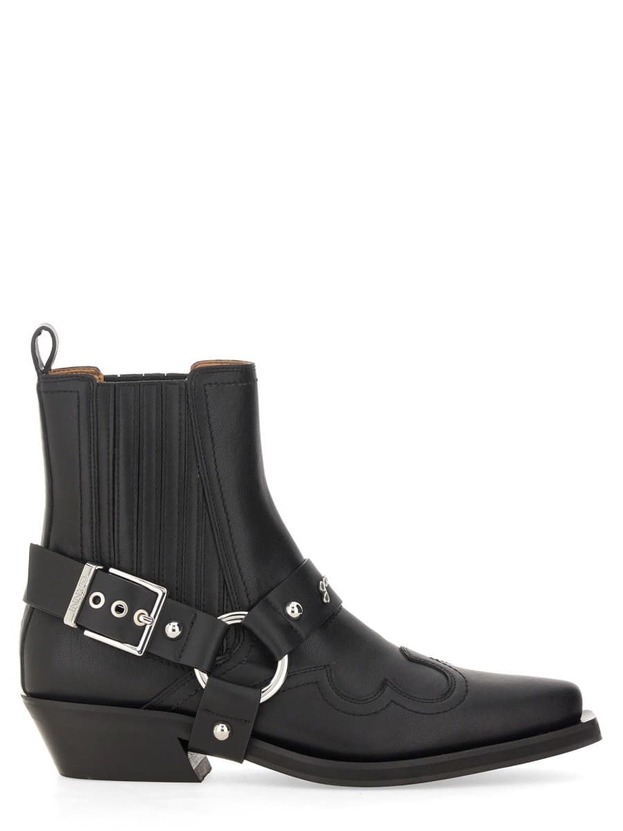 Ganni Chelsea Western Fitted Boot