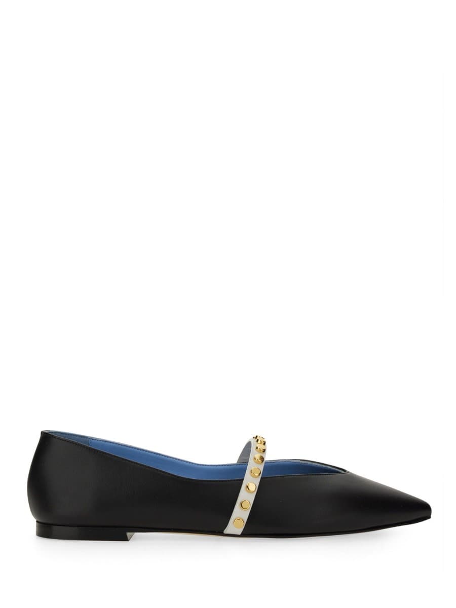 Alexander Mcqueen Leather Ballerina