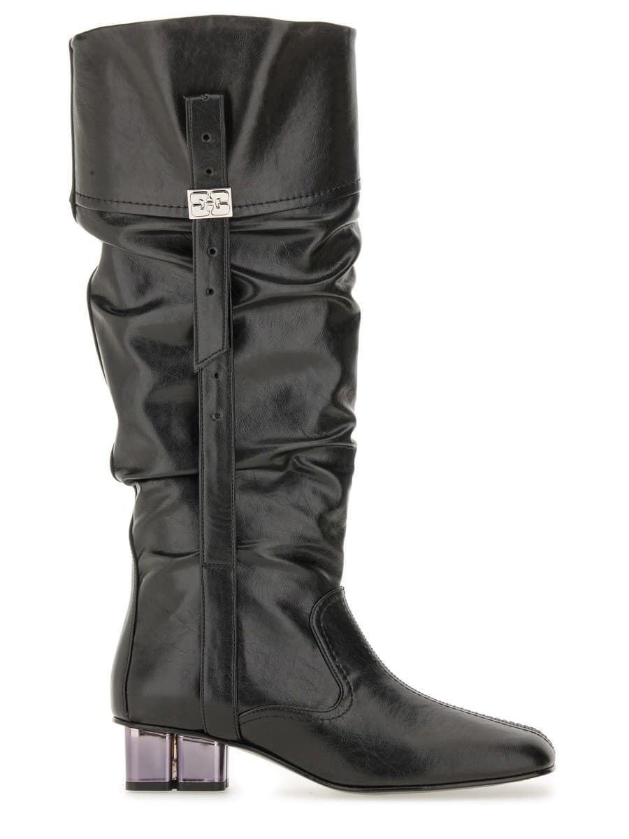 Ganni Slouchy Boot "butterfly"