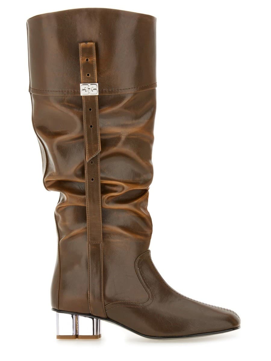 Ganni Slouchy Boot "butterfly"