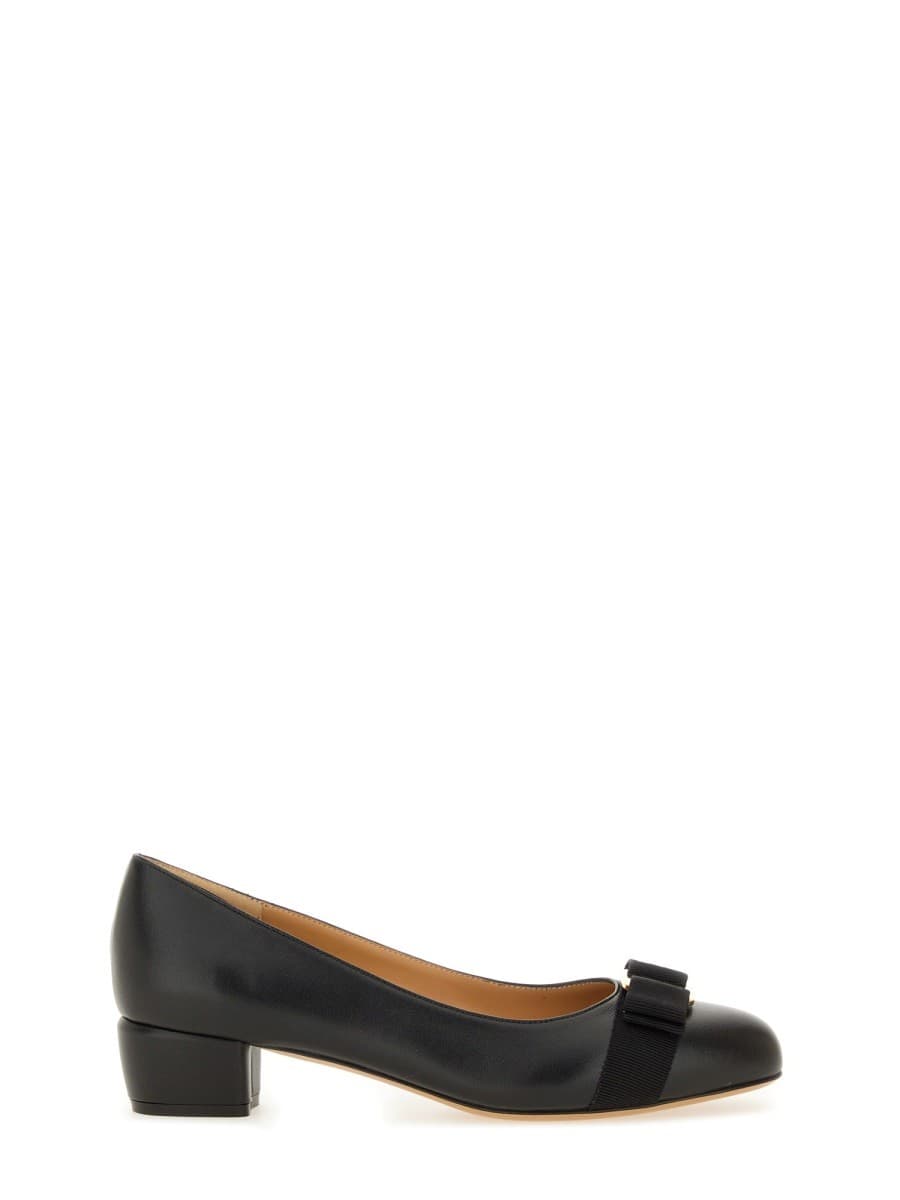 Ferragamo Leather "vara" Shoe