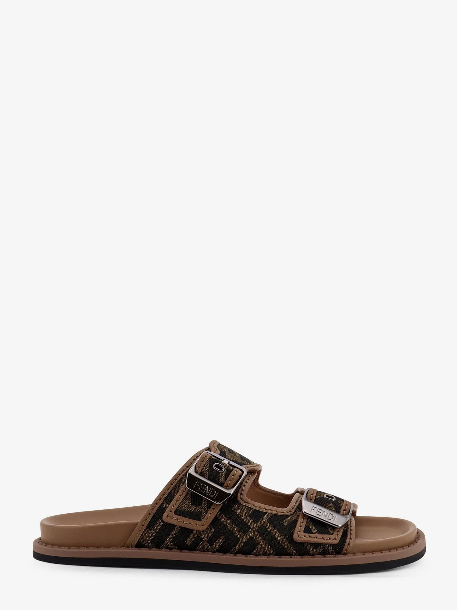 Fendi Feel sandals in FF jacquard fabric