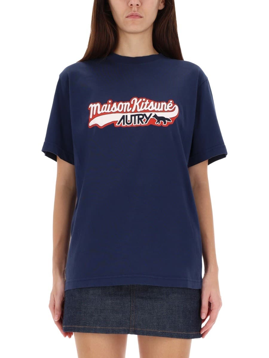 Autry × Maison Kitsuné Logo T-Shirt