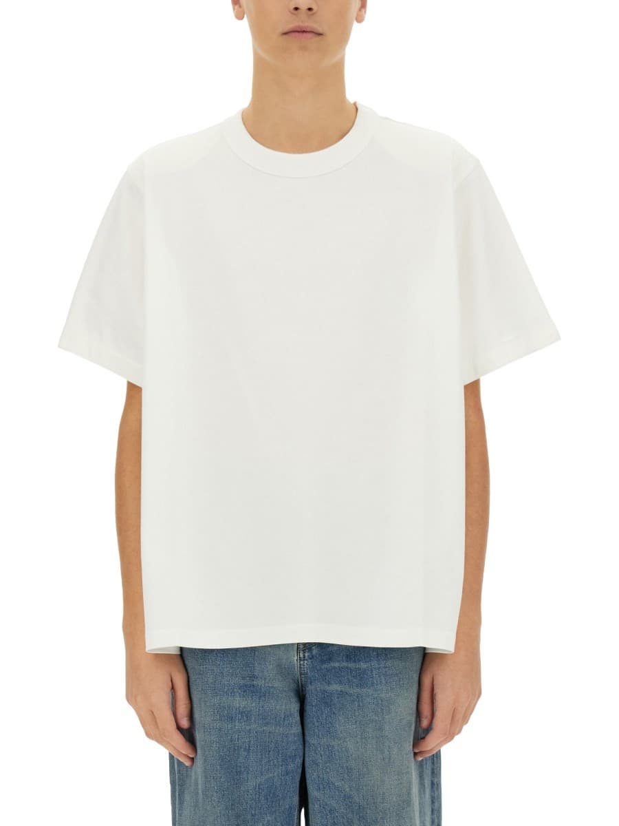 Bottega Veneta Checkered T-Shirt Made of Soft Cotton Jersey