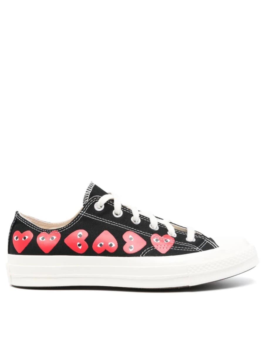 Comme Des Garcons Play Converse "chuck 70 Multi Hearts" Sneaker