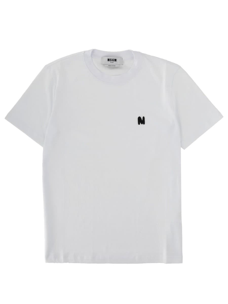 Msgm Monogram Logo T-Shirt