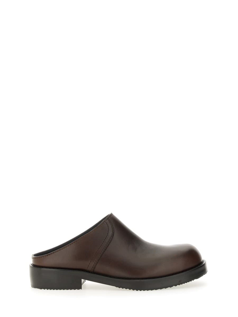 Dries Van Noten Leather Clogs