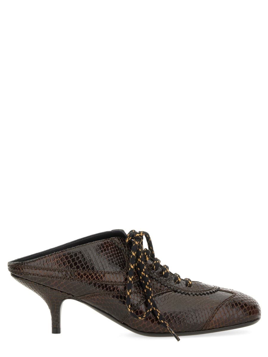 Dries Van Noten Leather Slip-On Mules