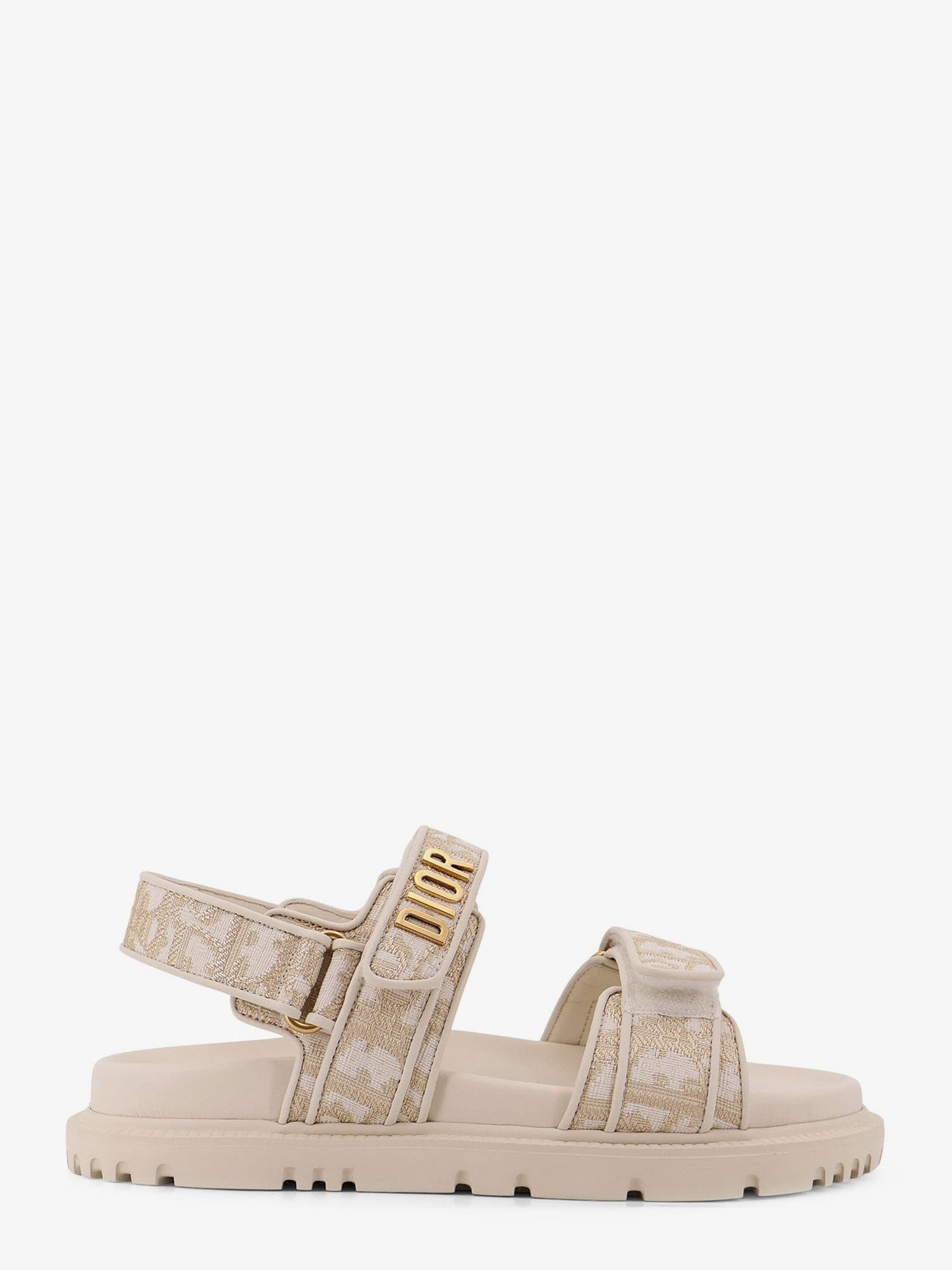Dior Lurex Dioract flat sandals