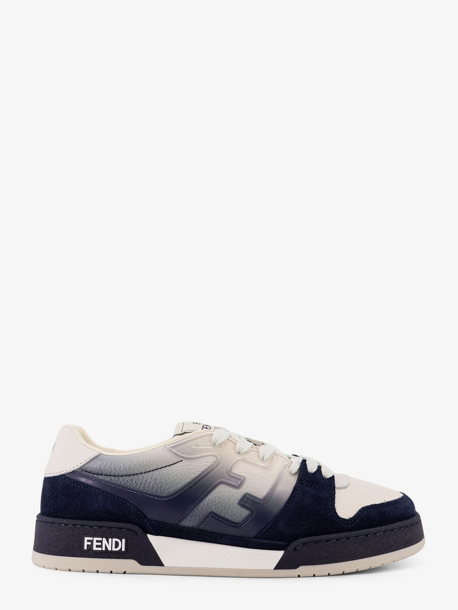 Fendi Match leather sneakers with suede inserts
