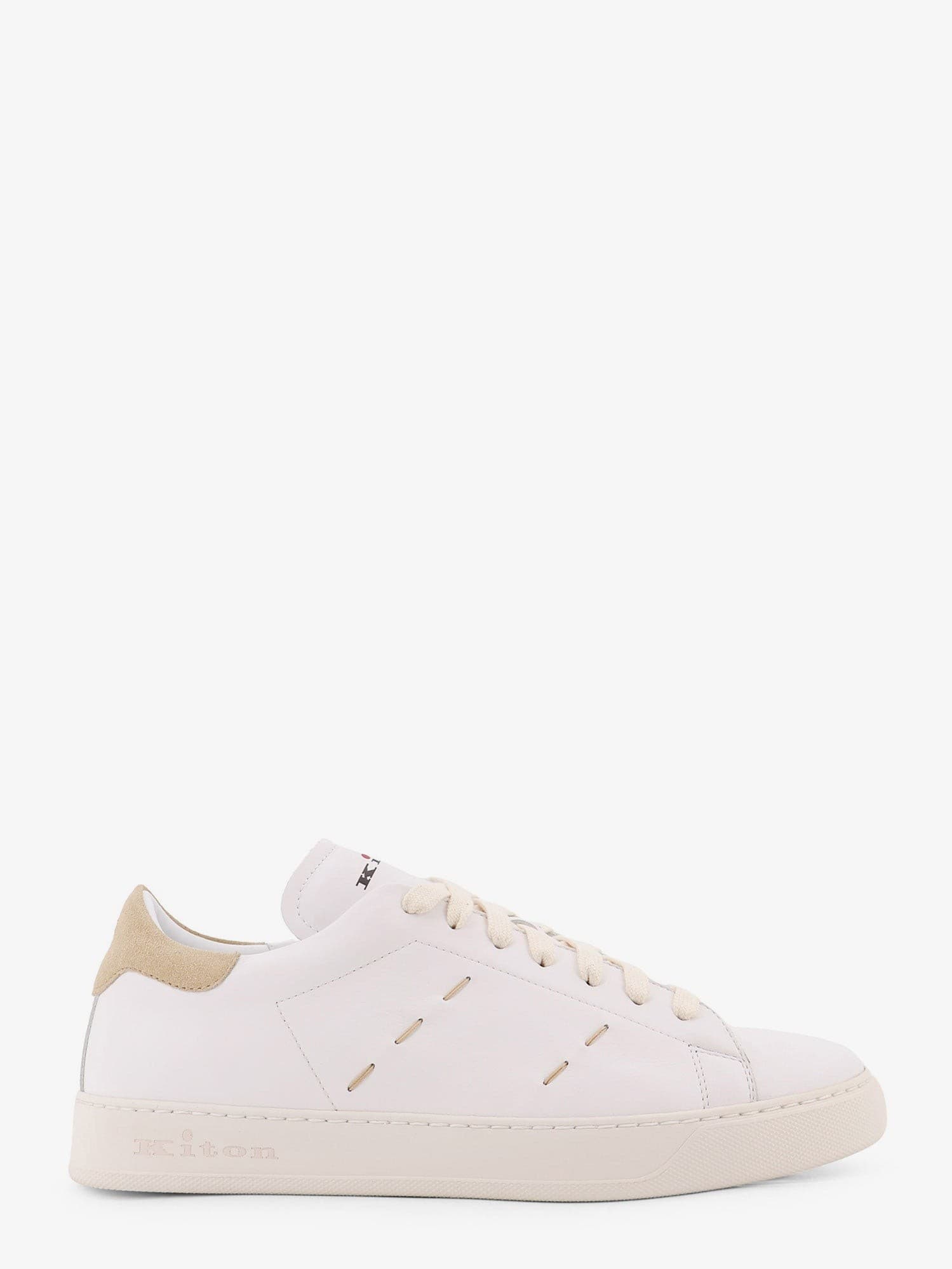 Kiton Ciro Paone Leather sneakers with iconic stitching