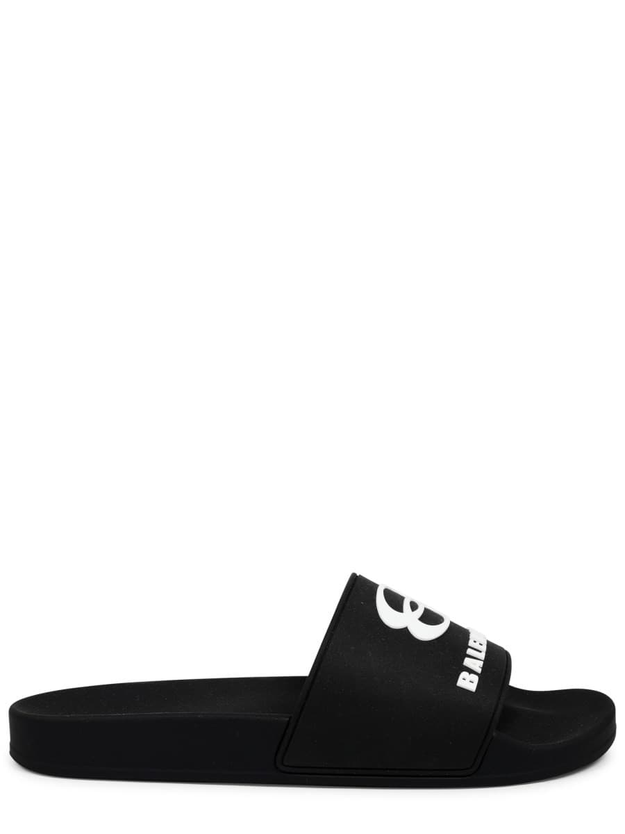 Balenciaga Slip-On Sandal with Logo