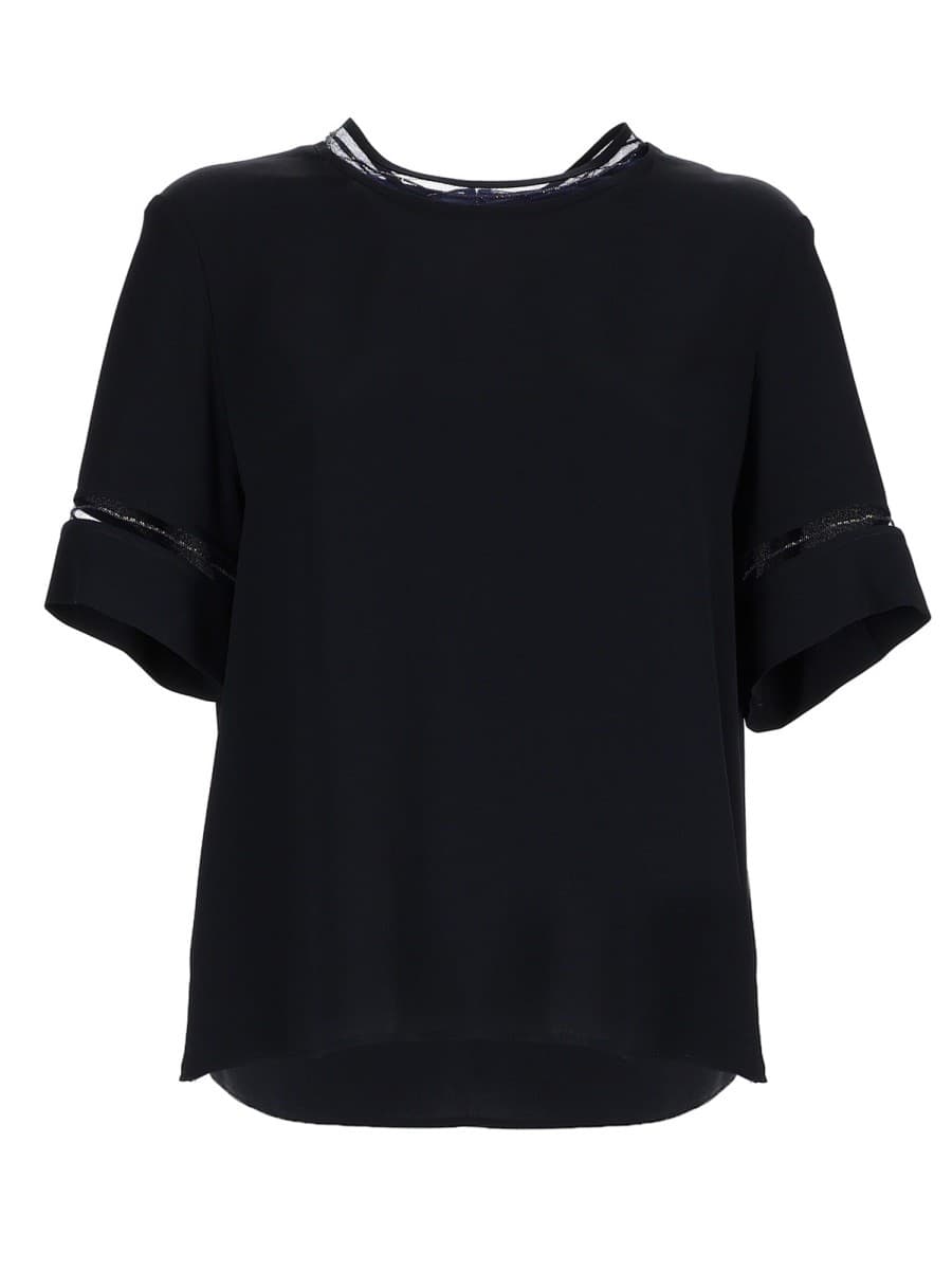 Fabiana Filippi T-Shirt with Transparent Details
