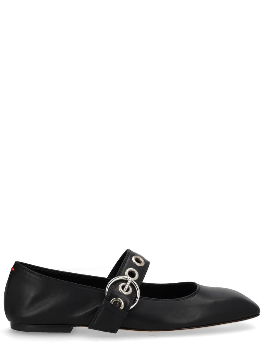 Aeyde "uma Mary-Jane" Shoe with Eyelets