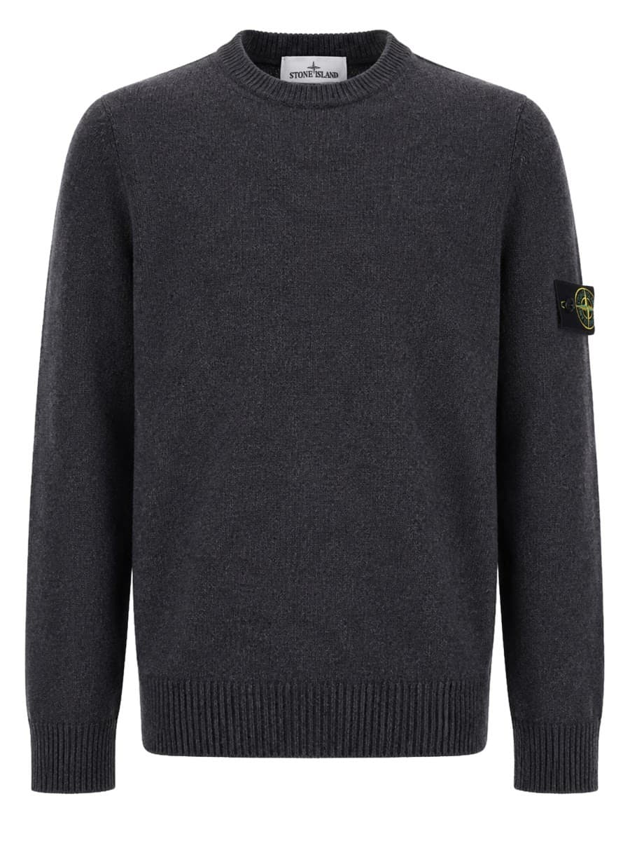 Stone Island Maglia Con Patch Logo