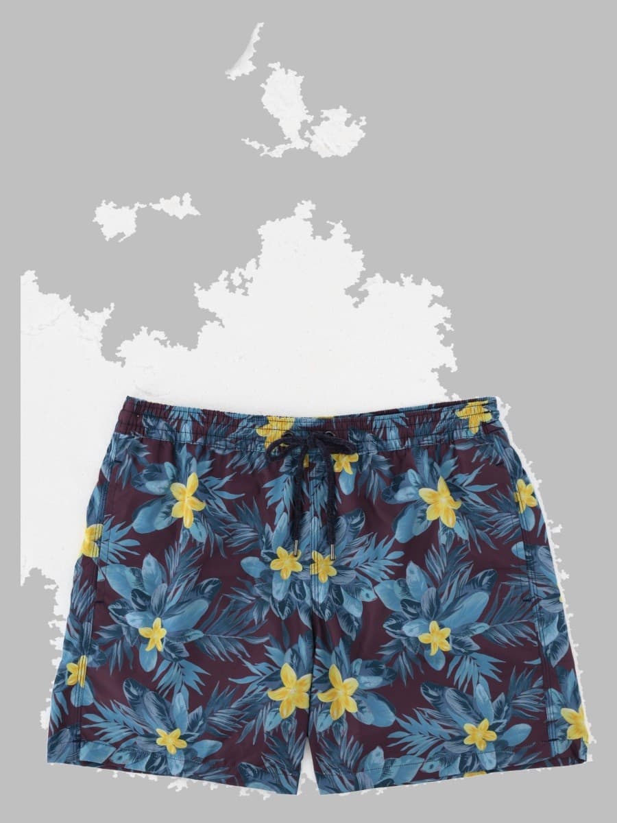 Four Fashioned Friends printed swimshort