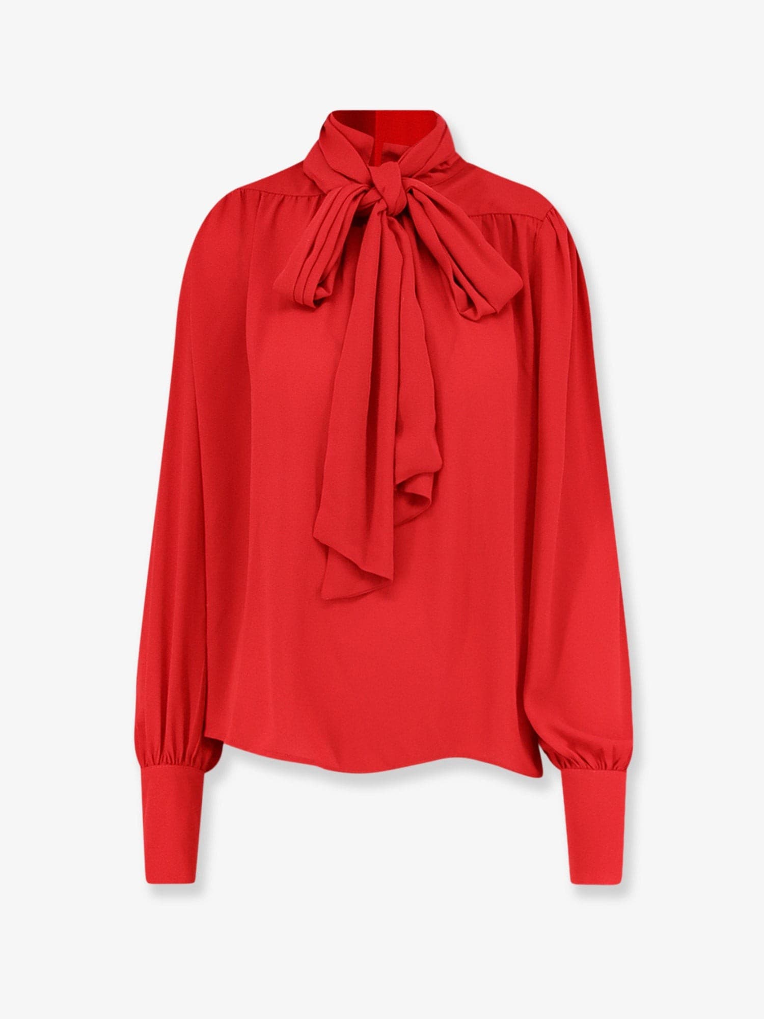 Actualee Satin shirt with padded shoulders
