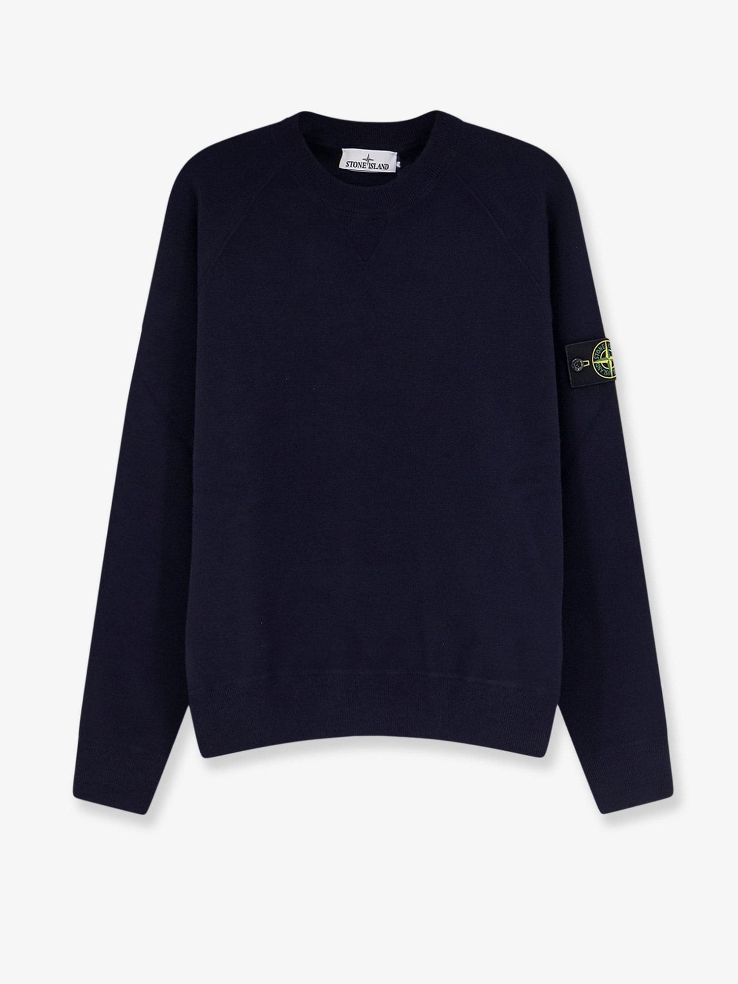 Stone Island Cotton sweater with side logo patch