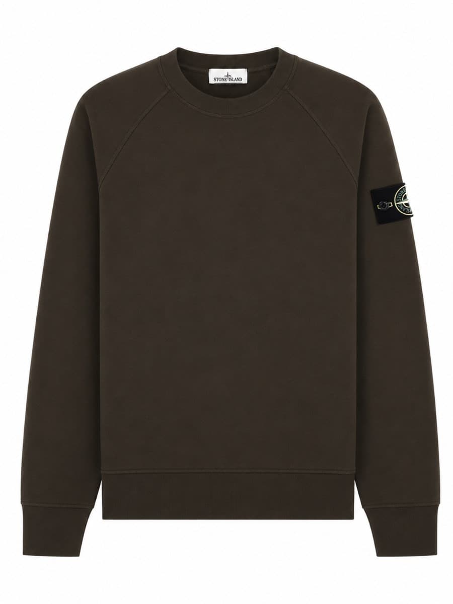 Stone Island Felpa Con Patch Logo