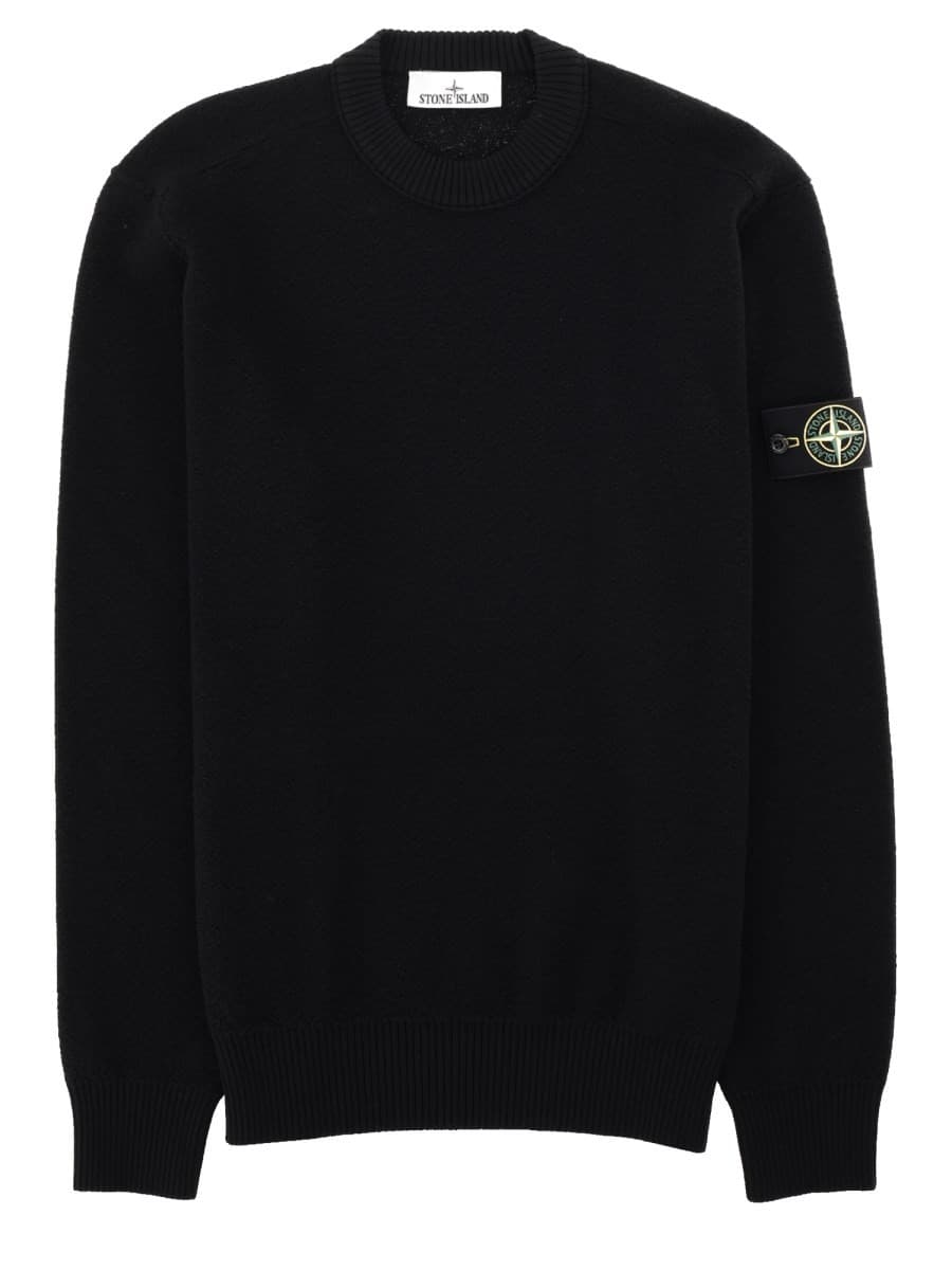 Stone Island Maglia in Lana a Costine