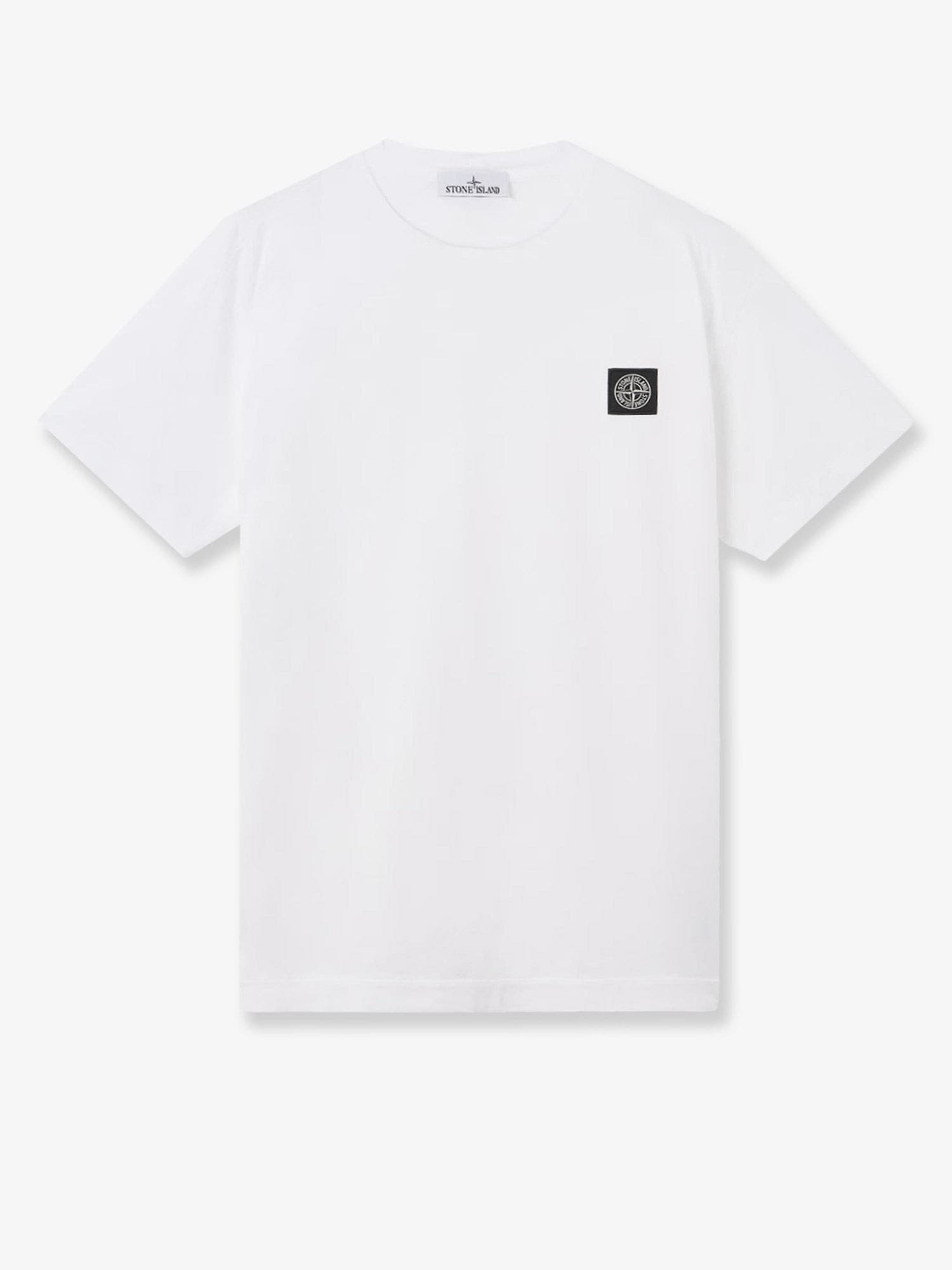 Stone Island Cotton T-shirt with front logo patch