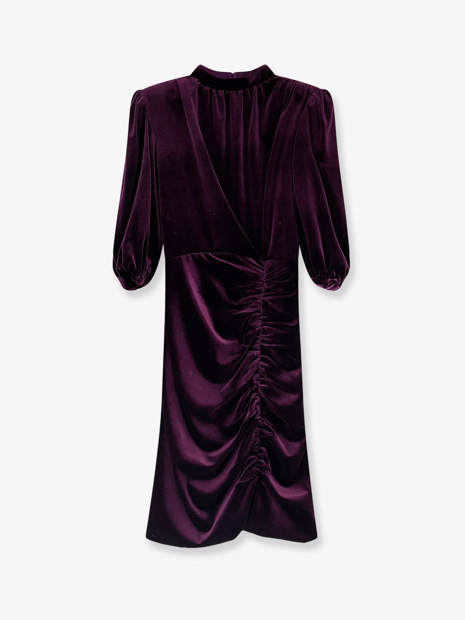 Actualee Velvet dress with drapery