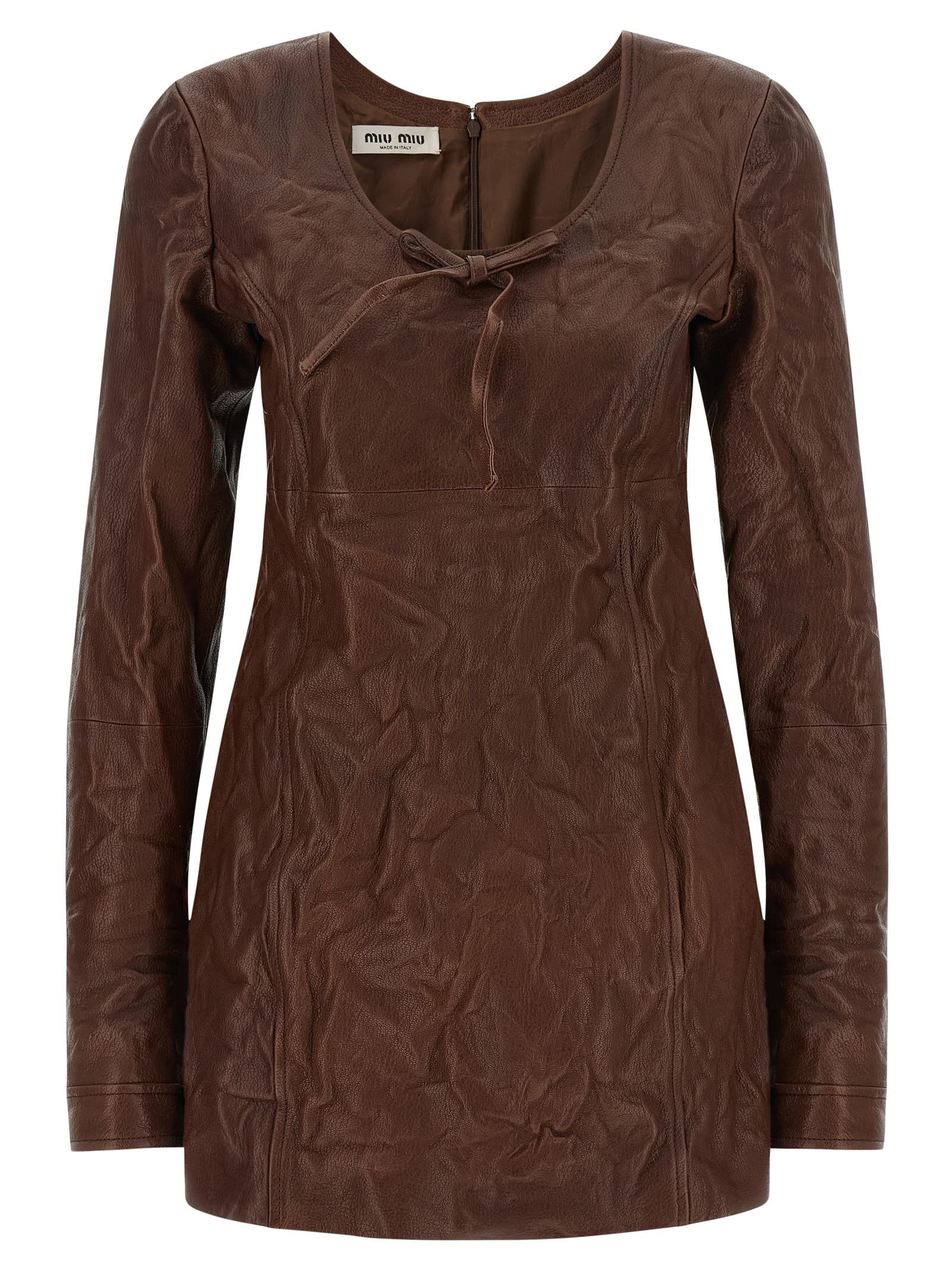 Miu Miu Vintage leather dress