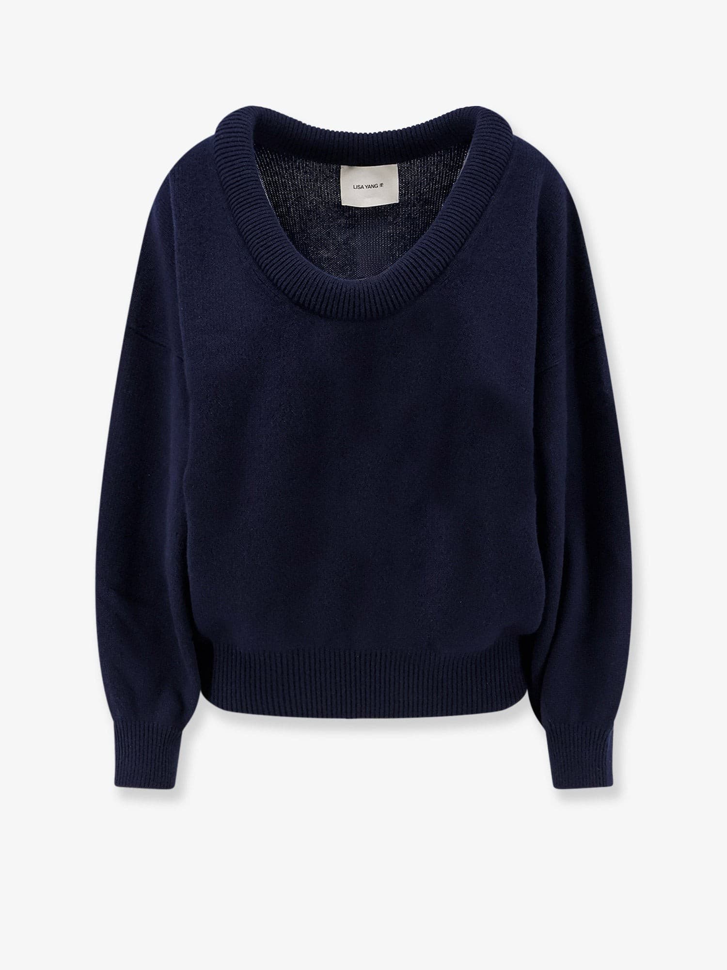 Lisa Yang Doria sweater with wide neckline