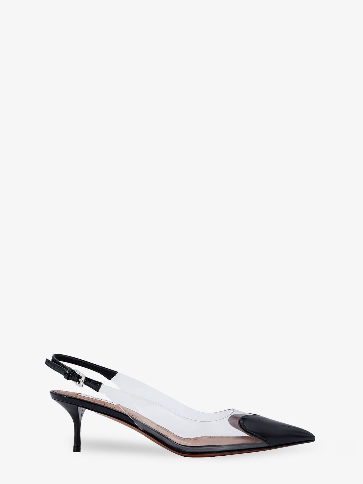 Alaia Le Coeur Slingback PVC and leather pumps