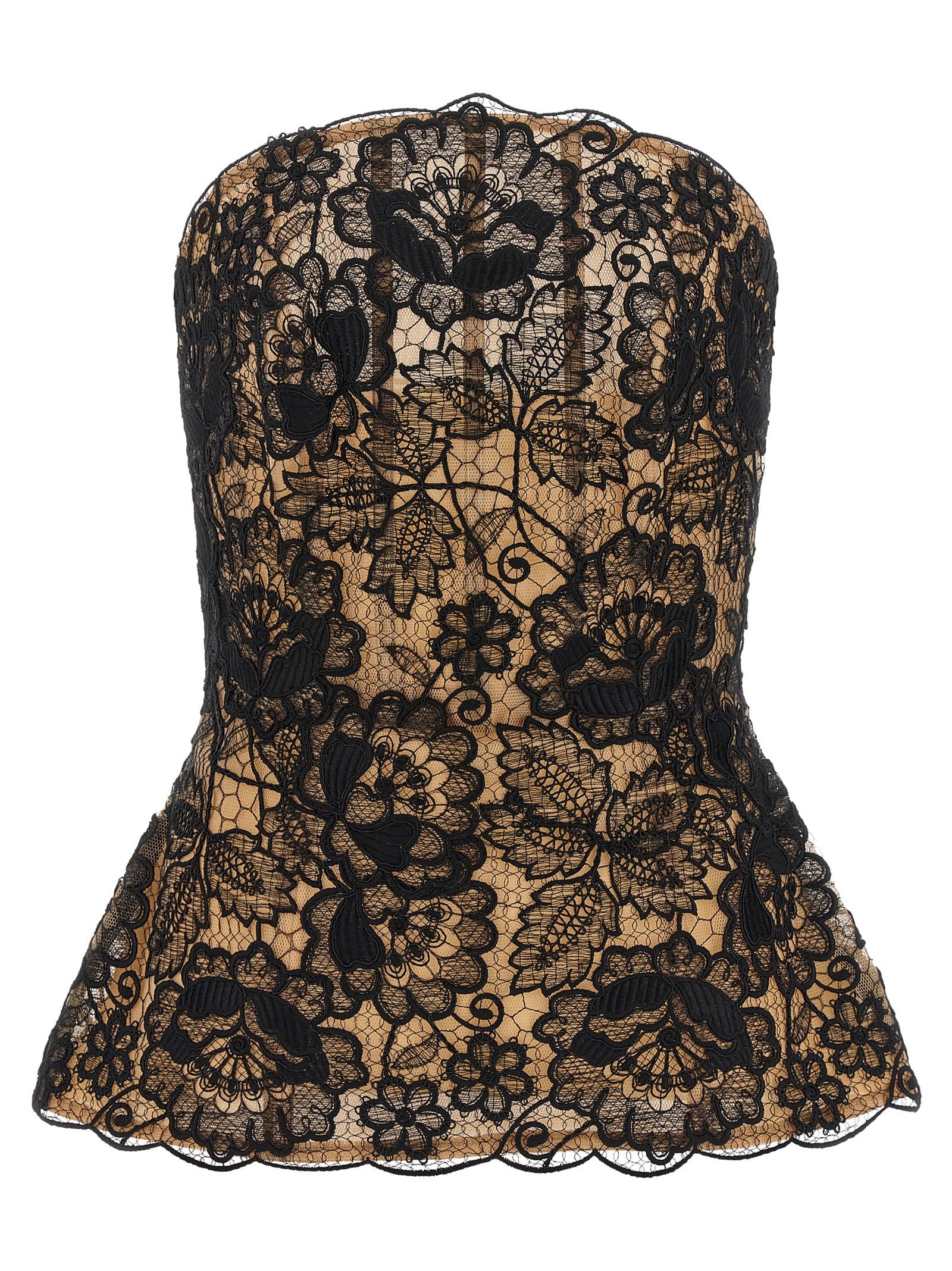 Elie Saab Guipure lace corset