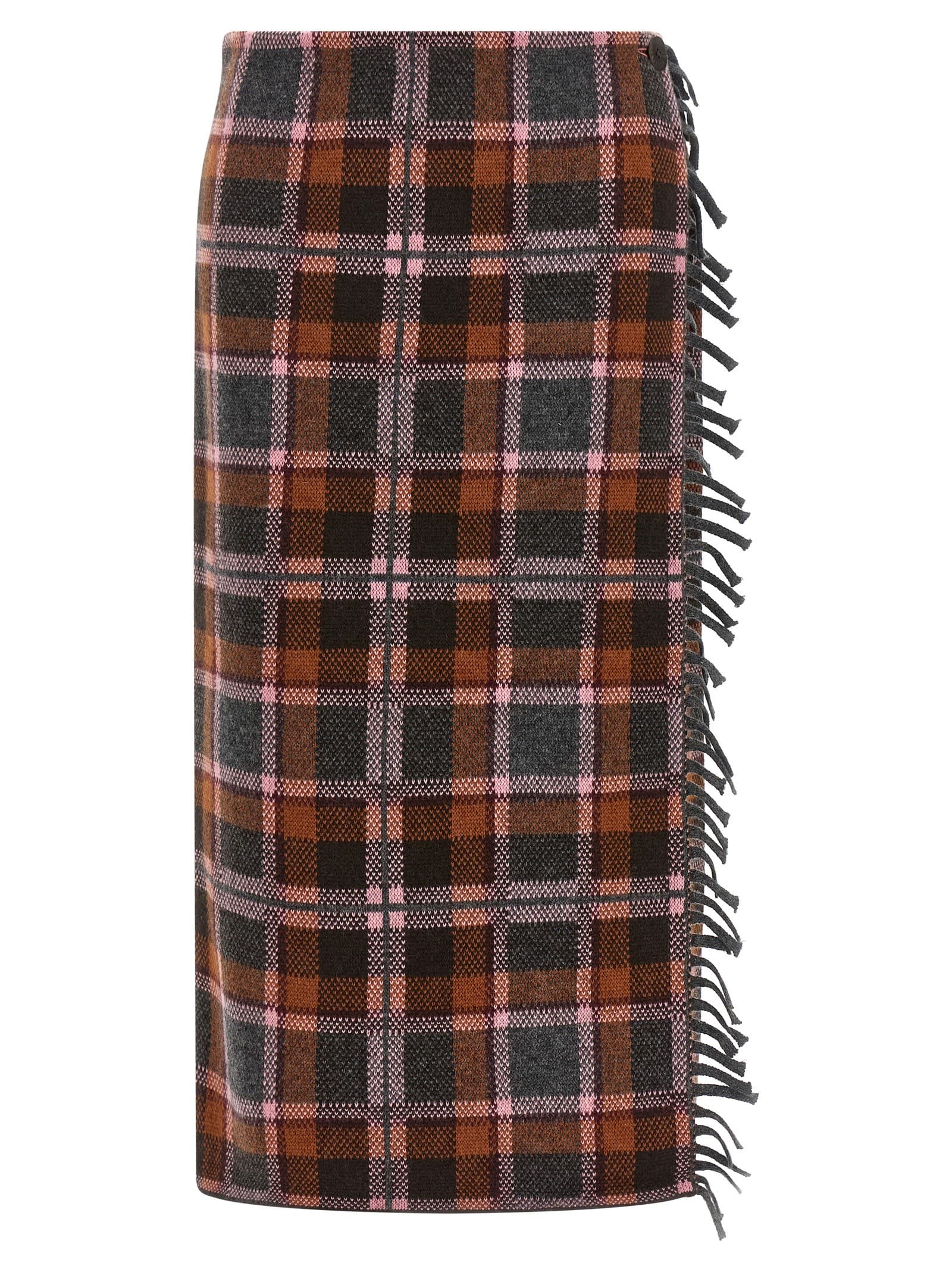 Guest In Residence 'Tartan Wrap' skirt