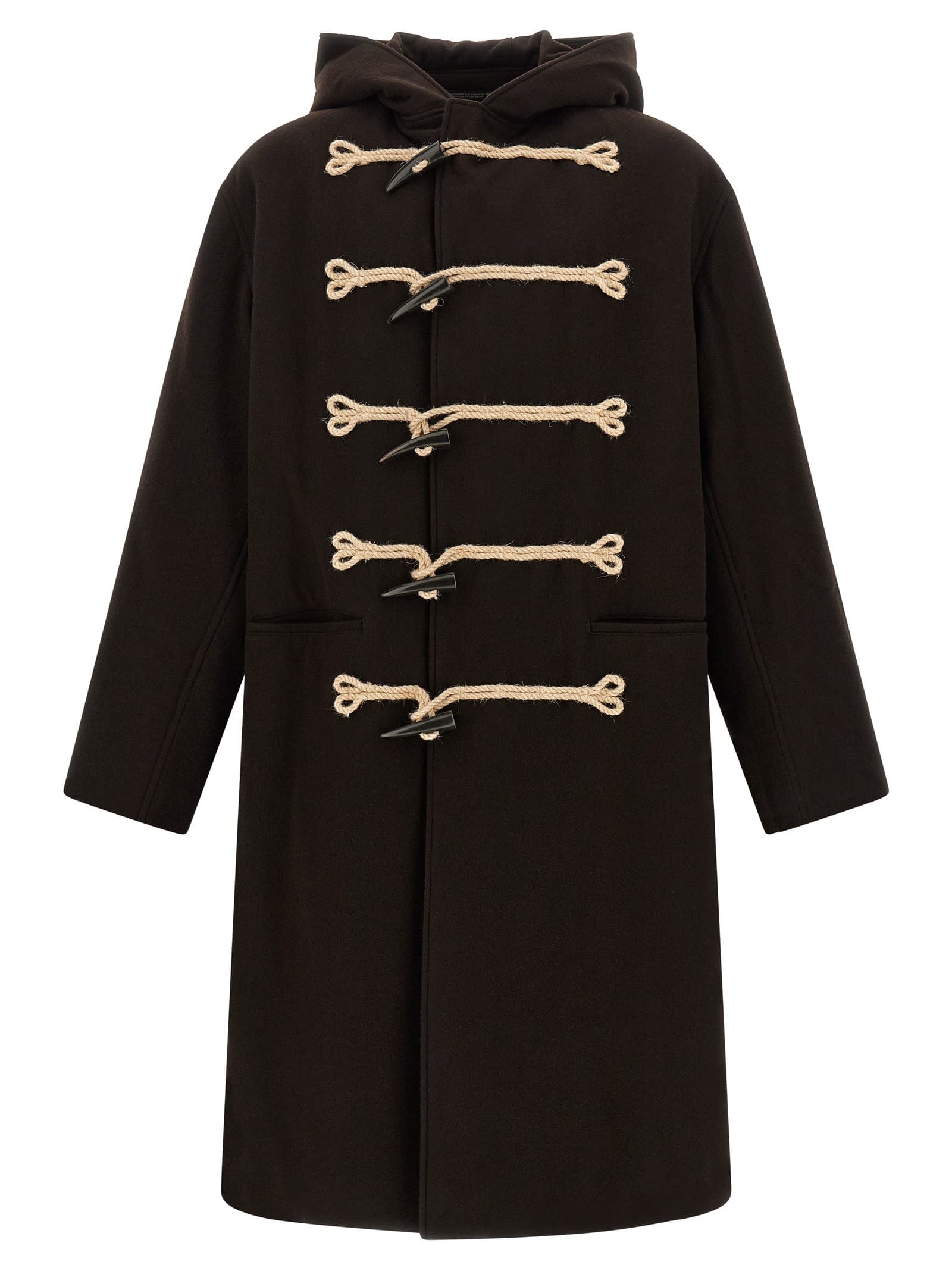 Yohji Yamamoto 'Flannel Toggle Duffle' coat