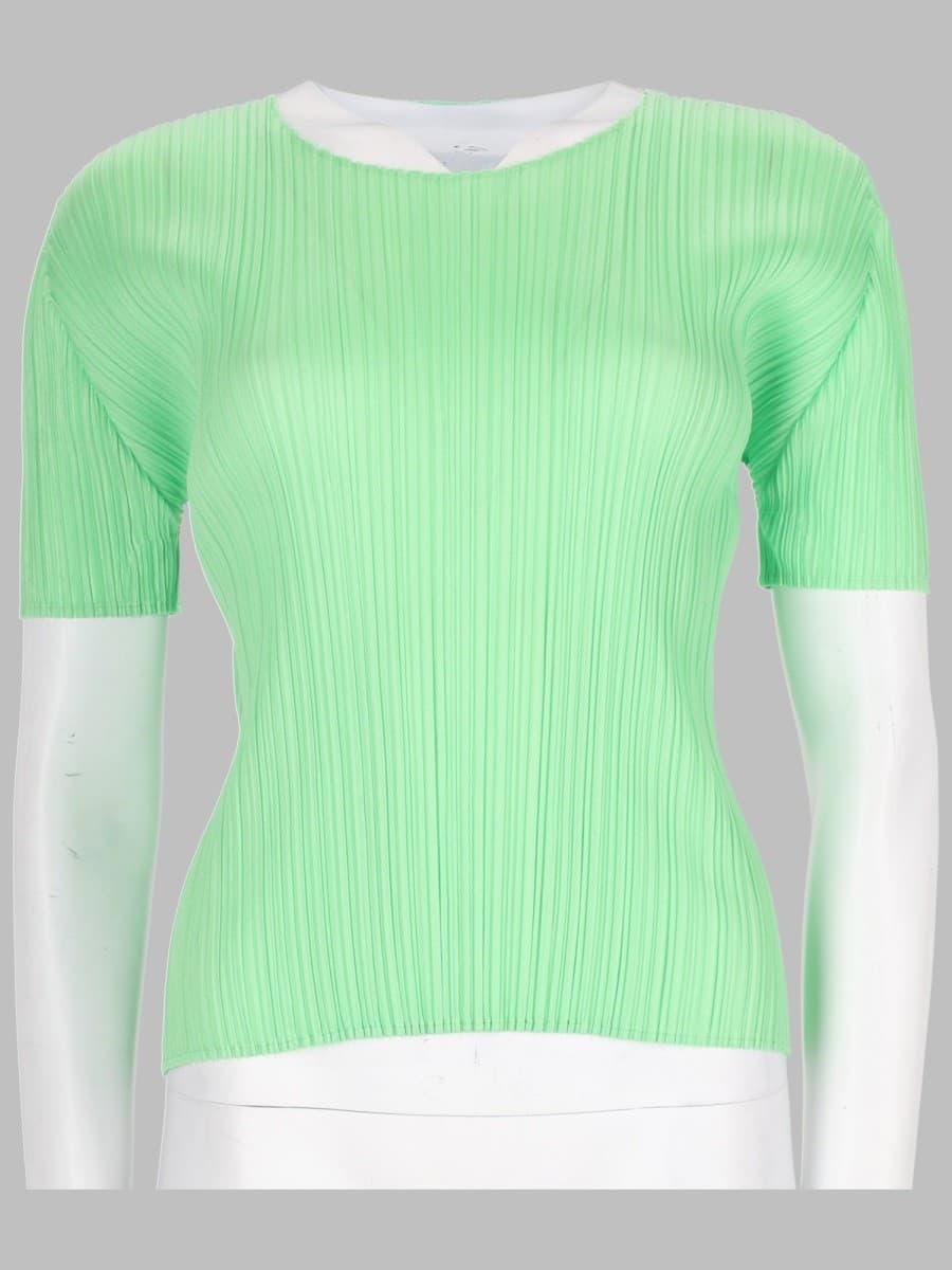 Pleats Please Issey Miyake Top "new Colorful Basic 4"