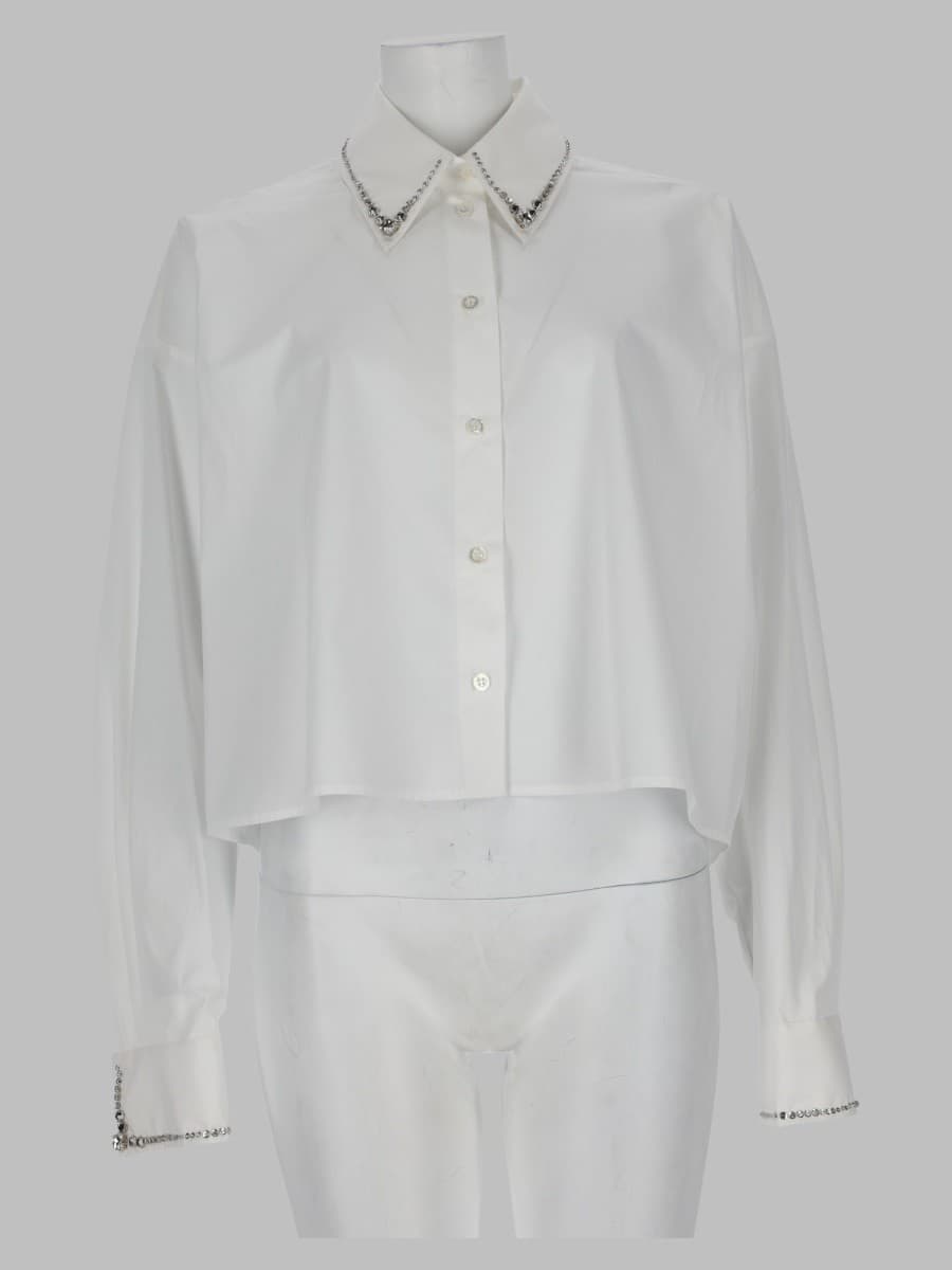 Fabiana Filippi Camicia Cropped in Popeline